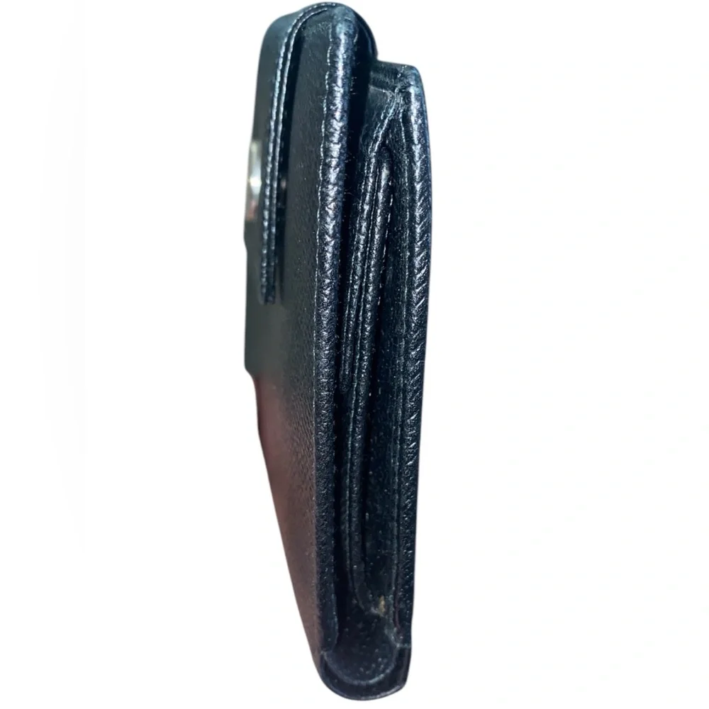 BVLGARI Black Leather Bifold Unisex Wallet - Picture 7 of 10